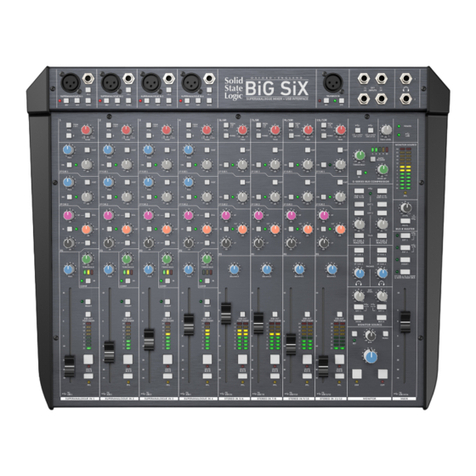 Solid State Logic BiG SiX User manual Solid State Logic BiG SiX User manual