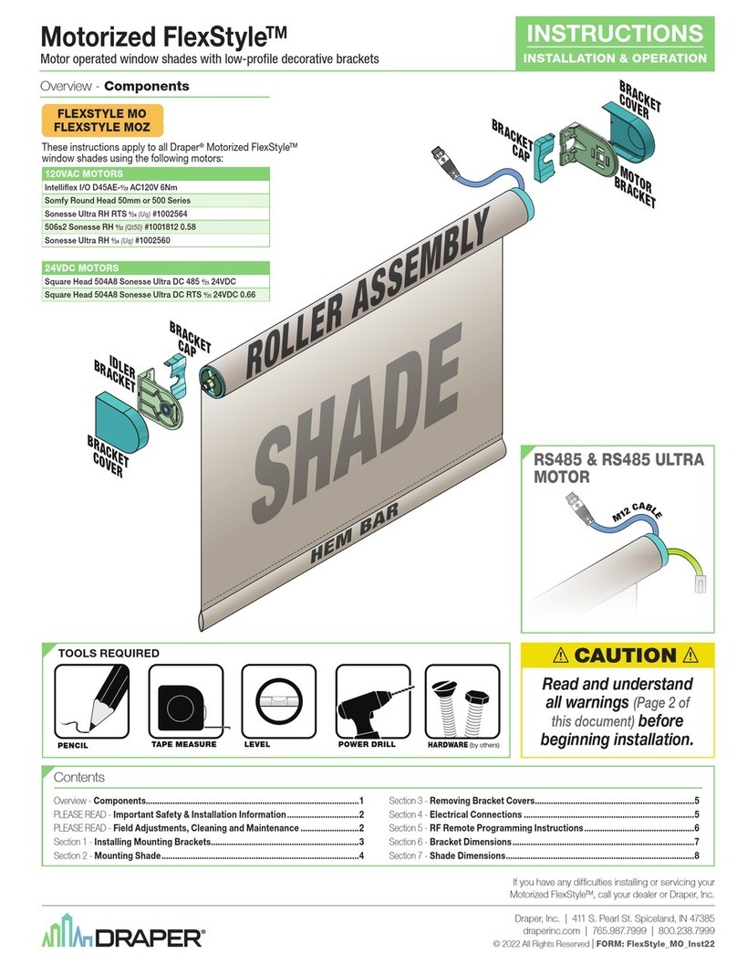 Draper FlexStyle MO Installation instructions
