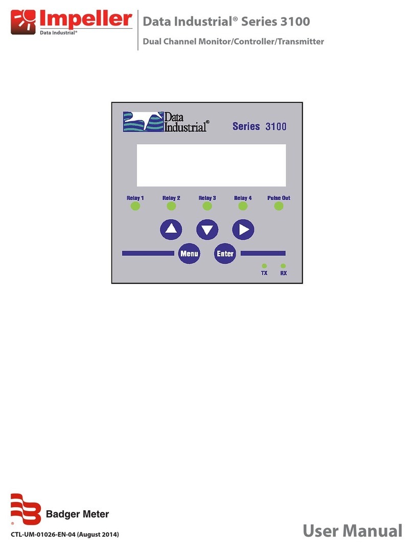 Badger Meter Impeller Data Industrial 3100 Series User manual
