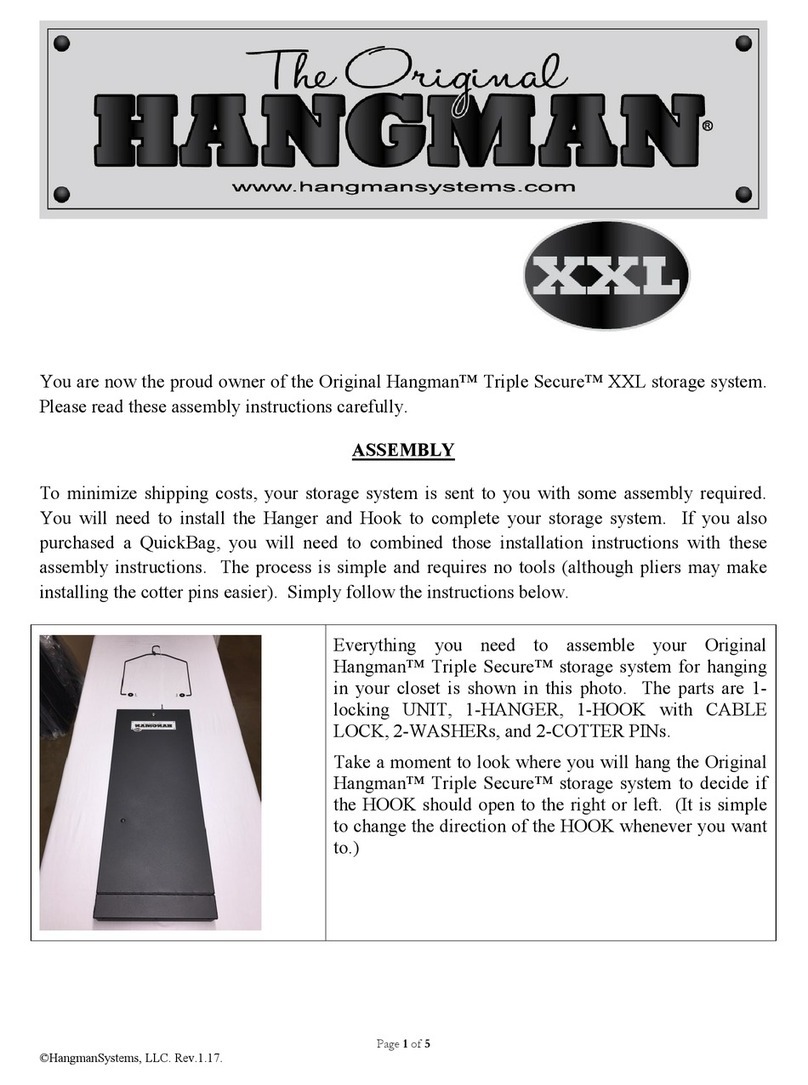 Hangman The Original Hangman Triple Secure XXL manual