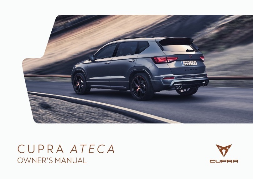 Cupra ATECA 2022 owner's manual