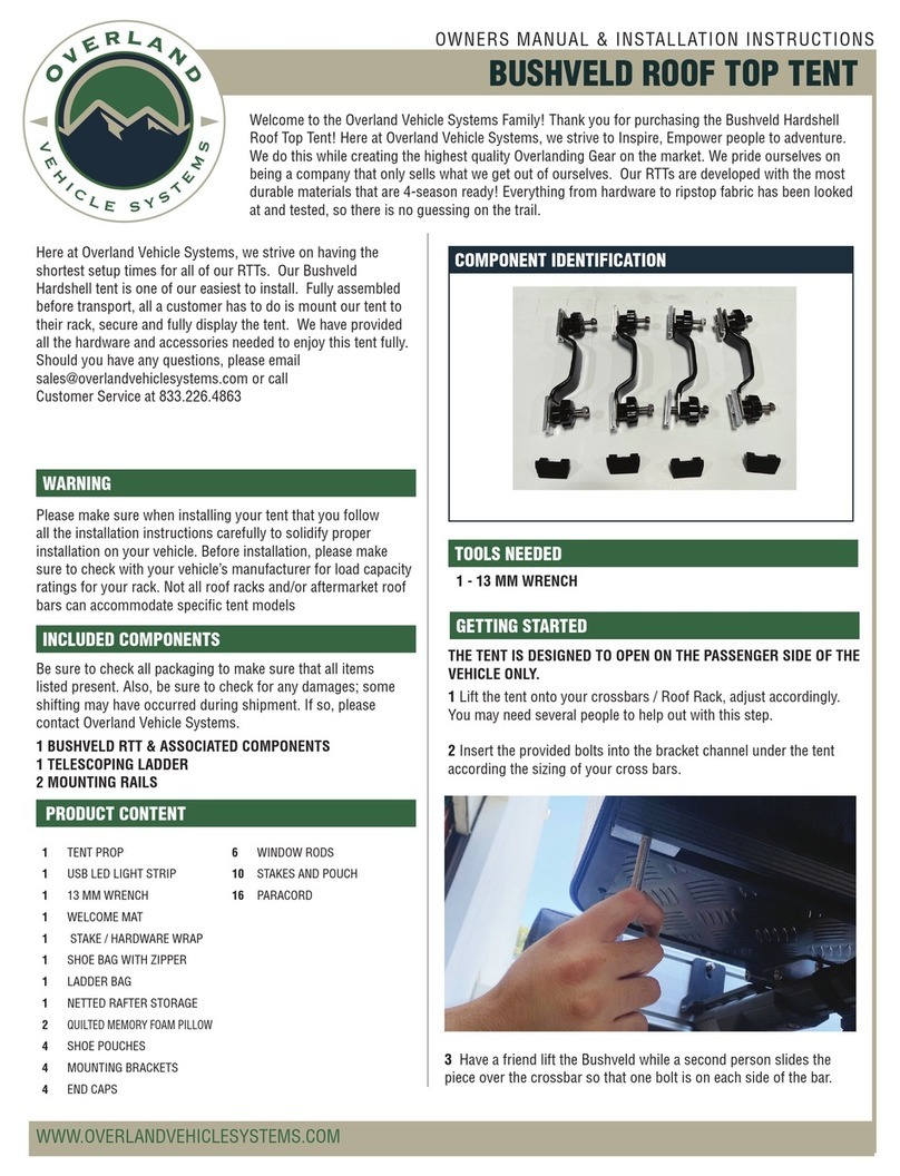 Overland Vehicle Systems Bushveld Original instructions