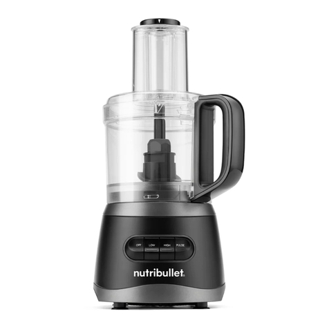 NUTRIBULLET FOOD PROCESSOR user guide