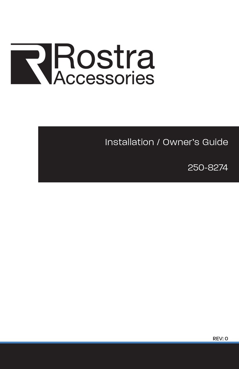 Rostra 250-8274 Installation  & owners guide