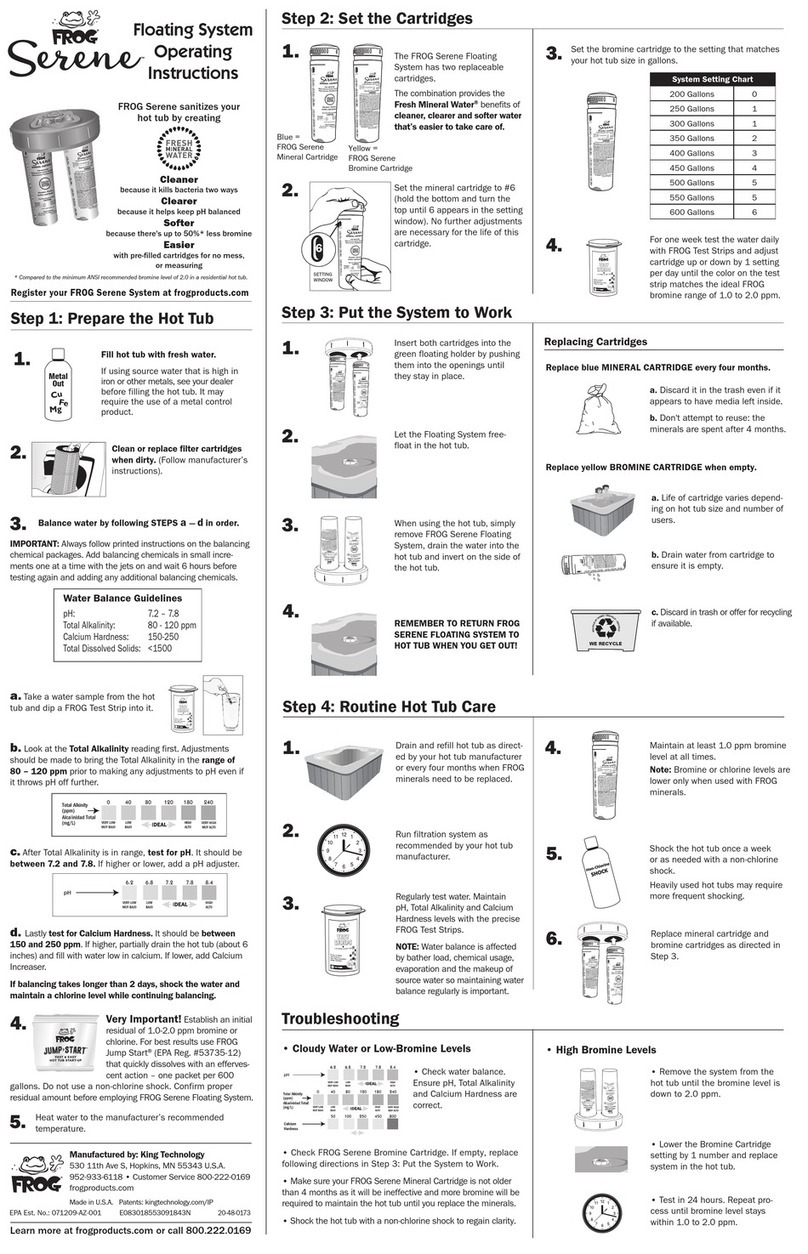 Frog Serene operating instructions