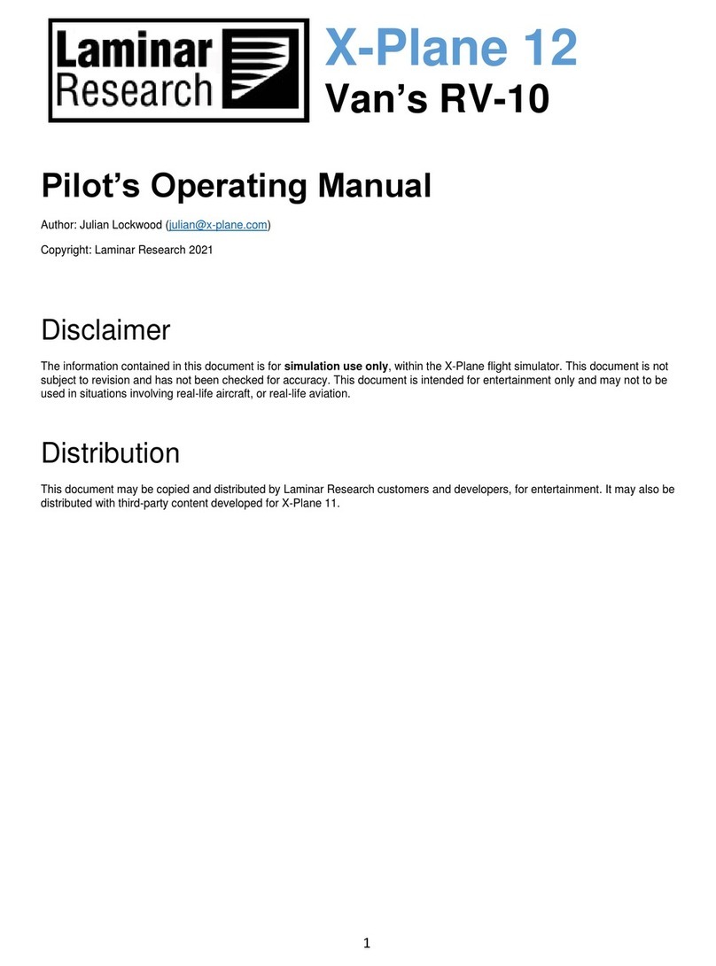 Laminar Research Van's RV-10 Pilots operating manual