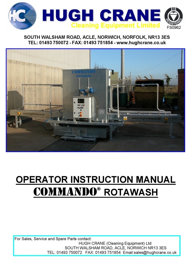 Hugh Crane COMMANDO ROTAWASH Operator's instruction manual