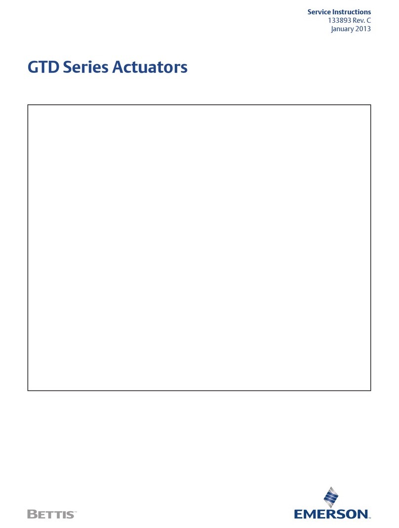 Emerson Bettis GTD Series Operating instructions