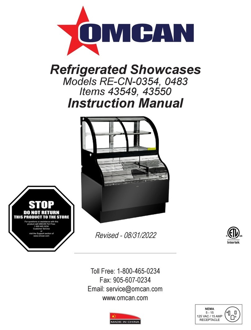 Omcan RE-CN-0354 User manual