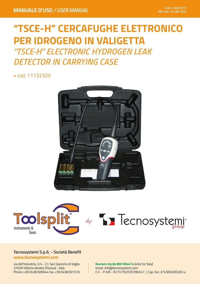 Tecnosystemi Toolsplit TSCE-H User manual