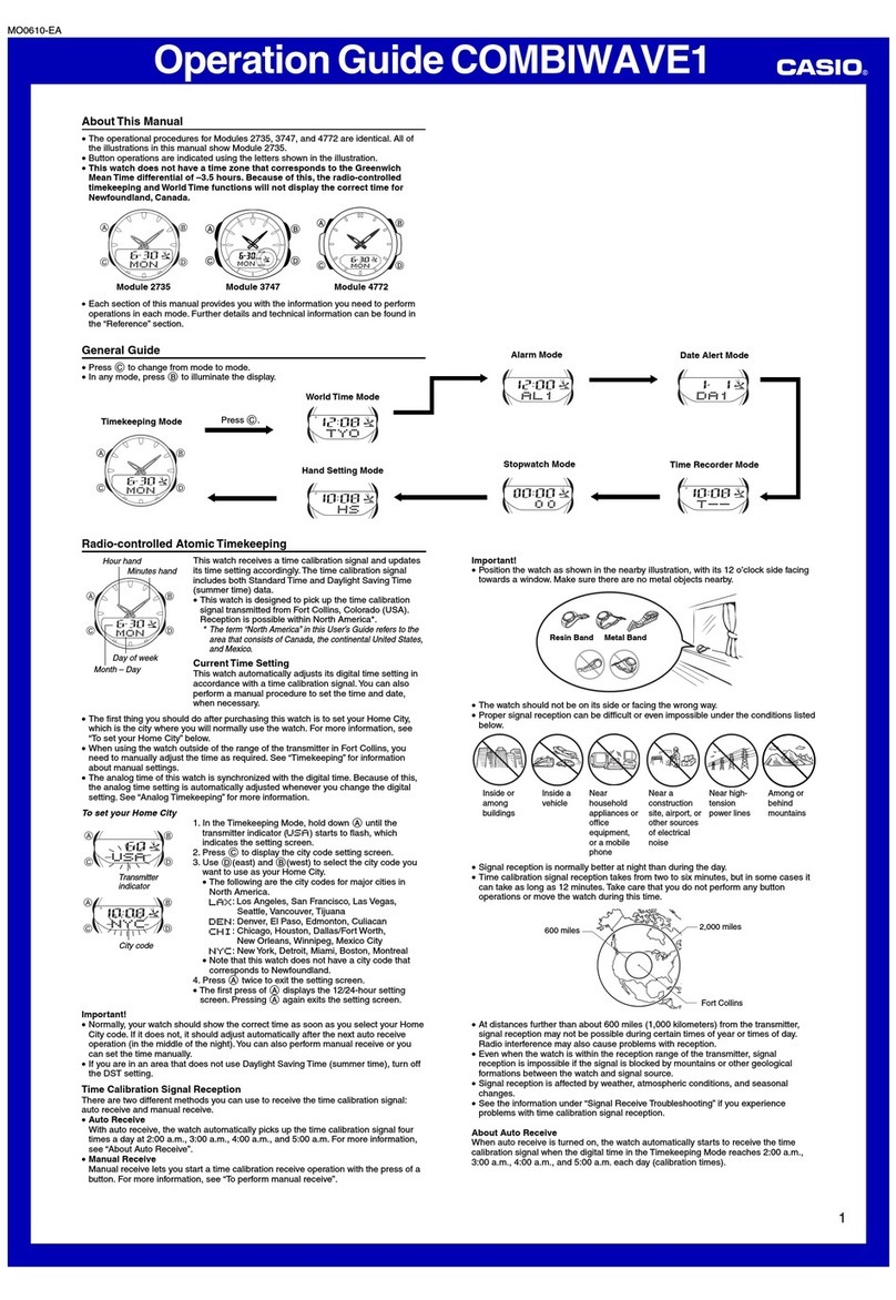 Casio WVA-104HDA-7AV User manual Casio WVA-104HDA-7AV User manual