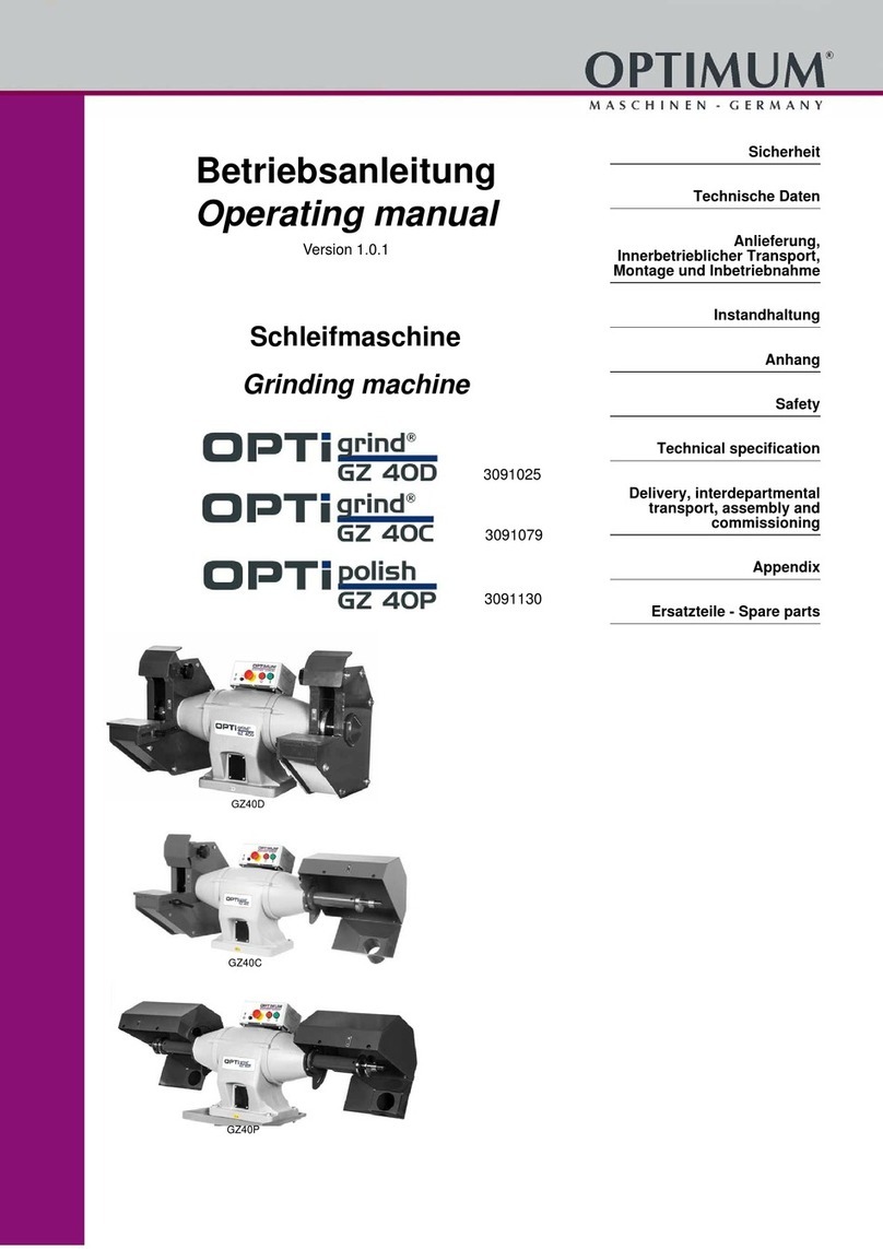 Optimum OptiGrind GZ 40D operating manual