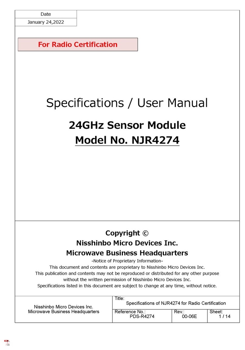 Nisshinbo Micro Devices NJR4274 user manual