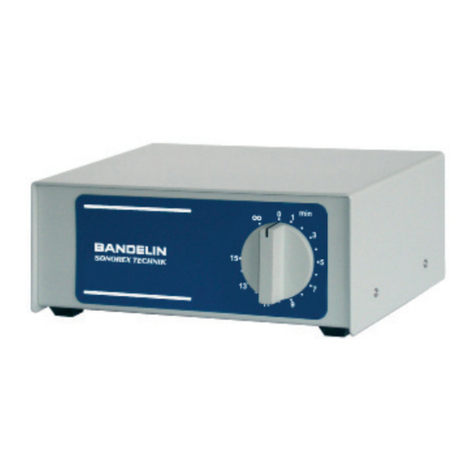 BANDELIN SONOREX TECHNIK TG Series User manual BANDELIN SONOREX TECHNIK TG Series User manual