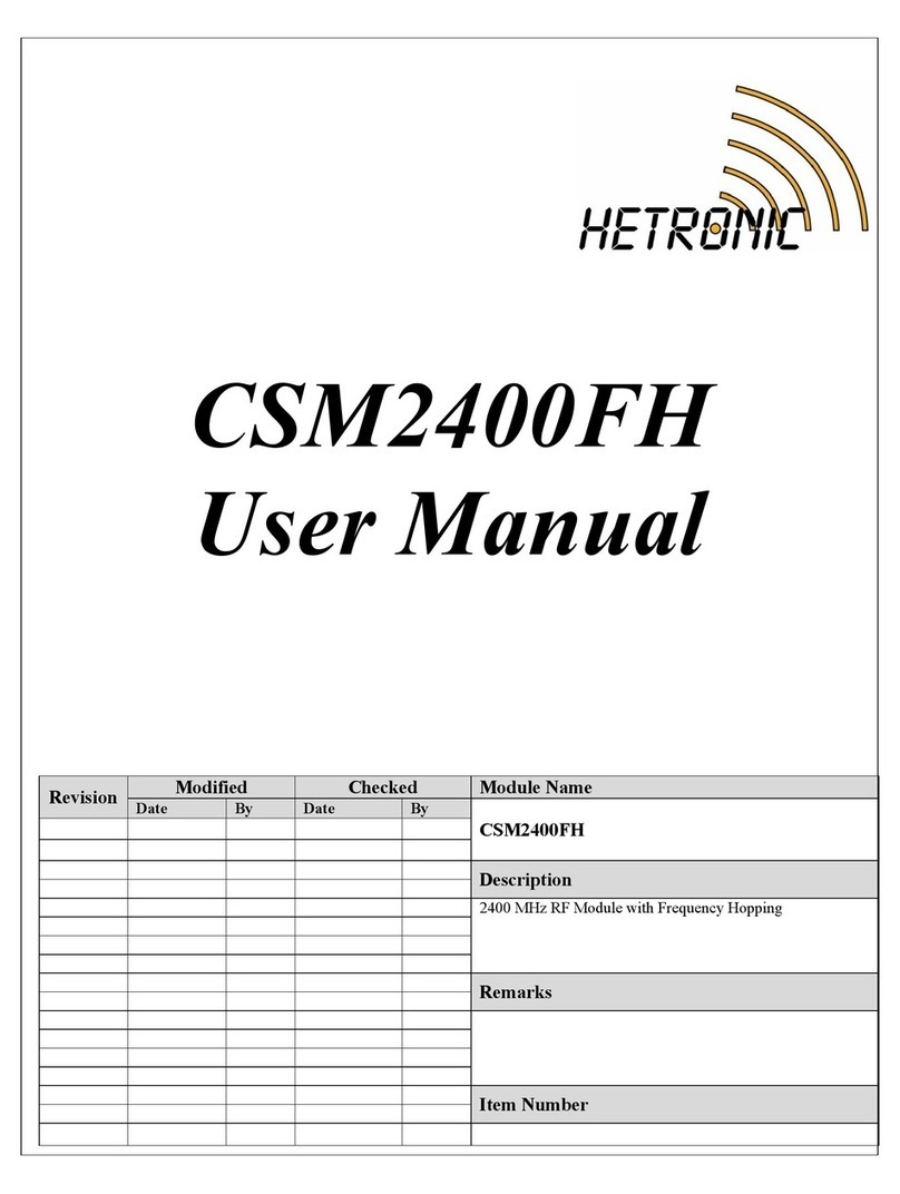 HETRONIC CSM2400FH User manual