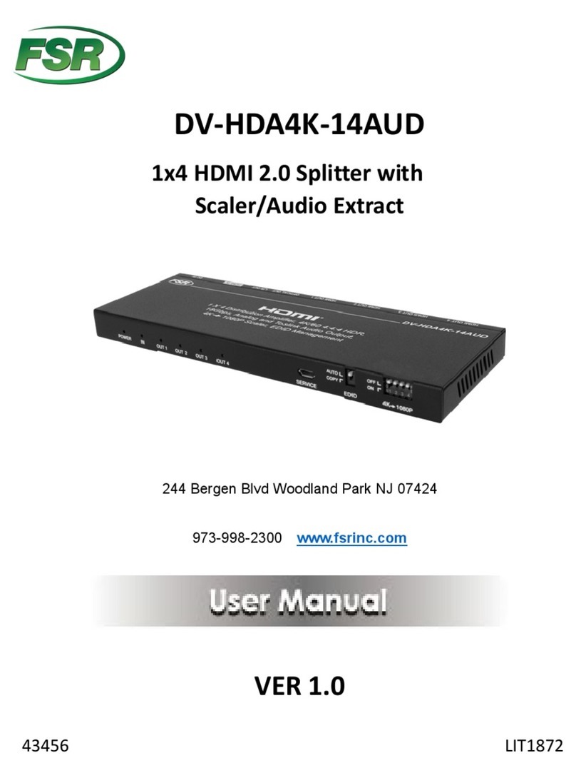 FSR DV-HDA4K-14AUD user manual