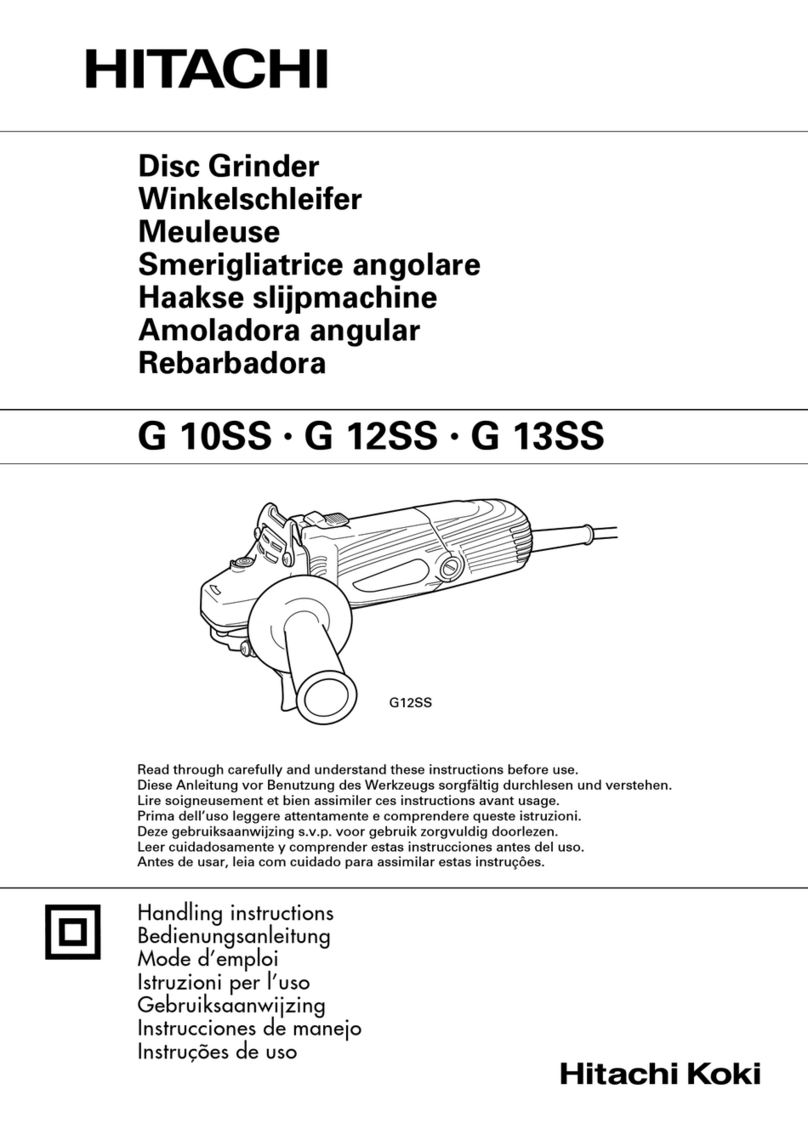 Hitachi Koki G 13SS User manual