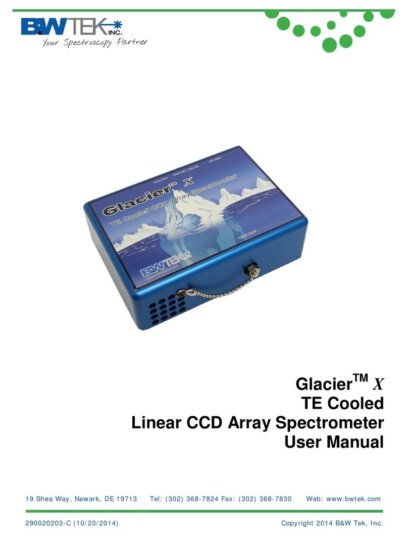 B&W Tek Glacier X User manual