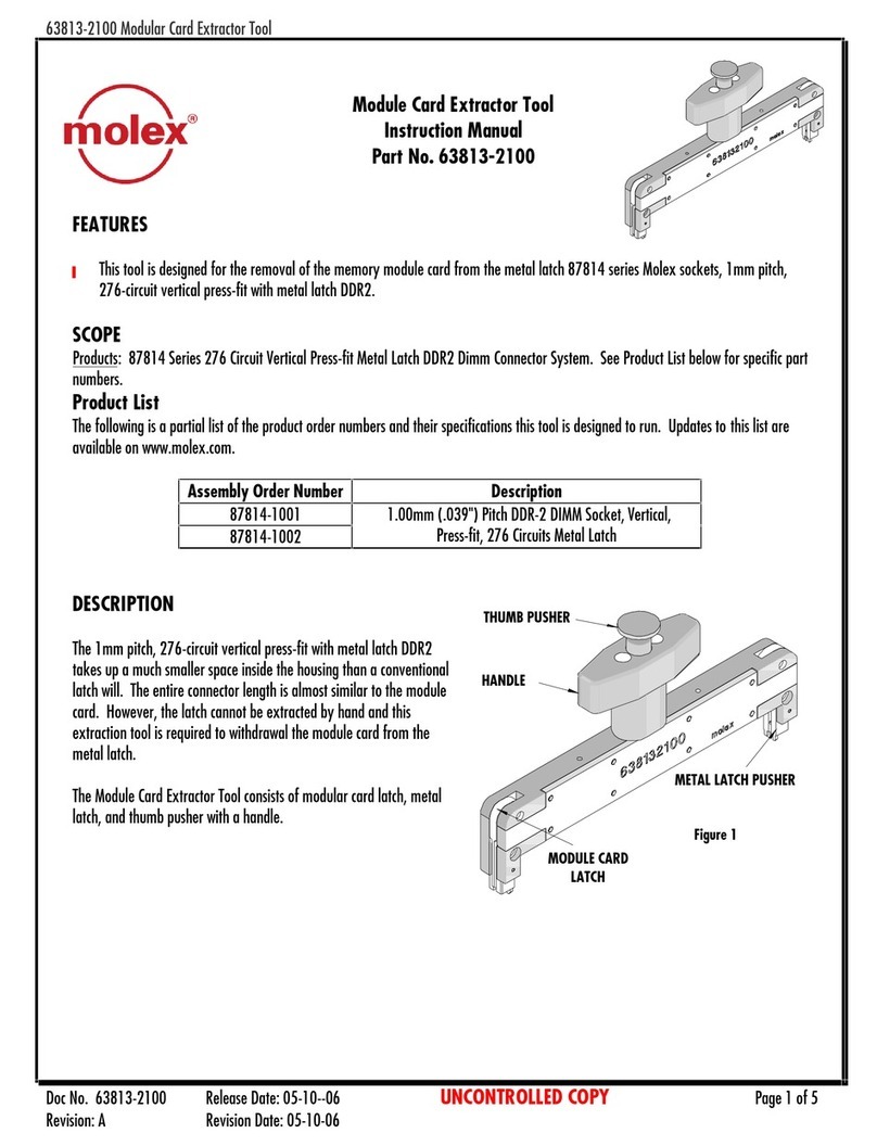 molex 63813-2100 User manual