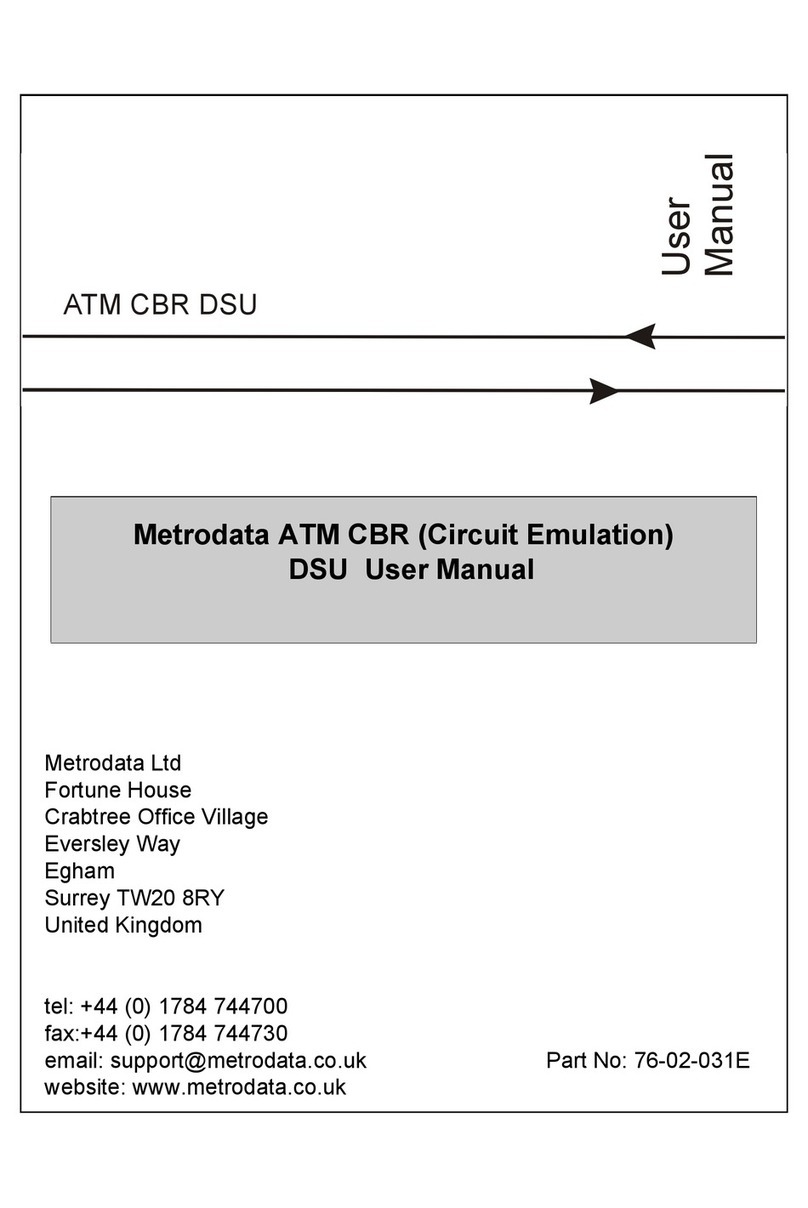 Metrodata ATM CBR DSU User manual