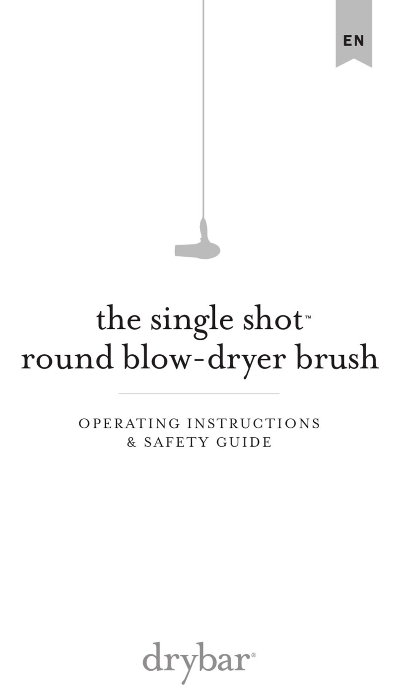 drybar The Single Shot 900-2840-4 Operating instructions  & safety guide