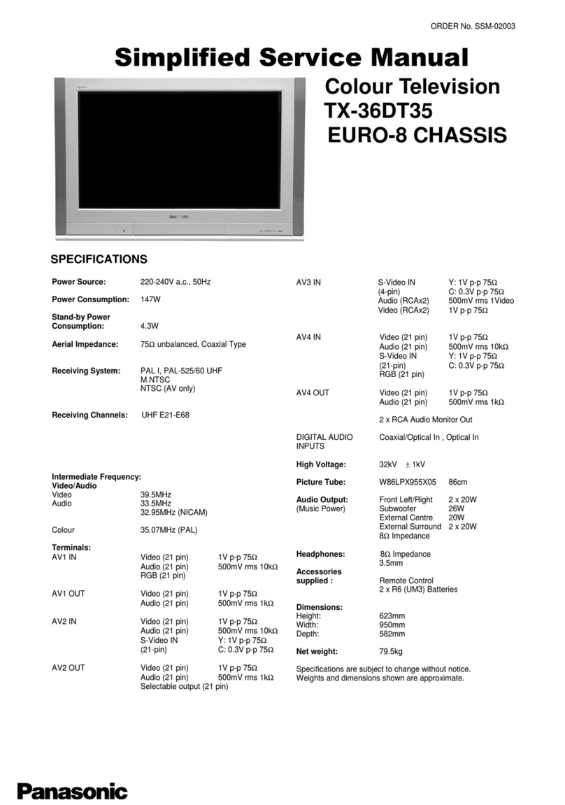 Panasonic TX-36DT35 Instructions for use Panasonic TX-36DT35 Instructions for use