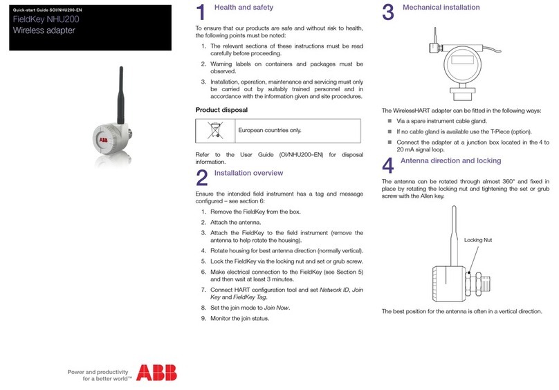 ABB FieldKey NHU200 User manual