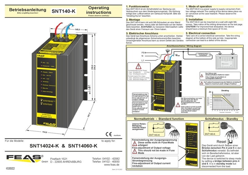 FEAS SNT140-K User manual