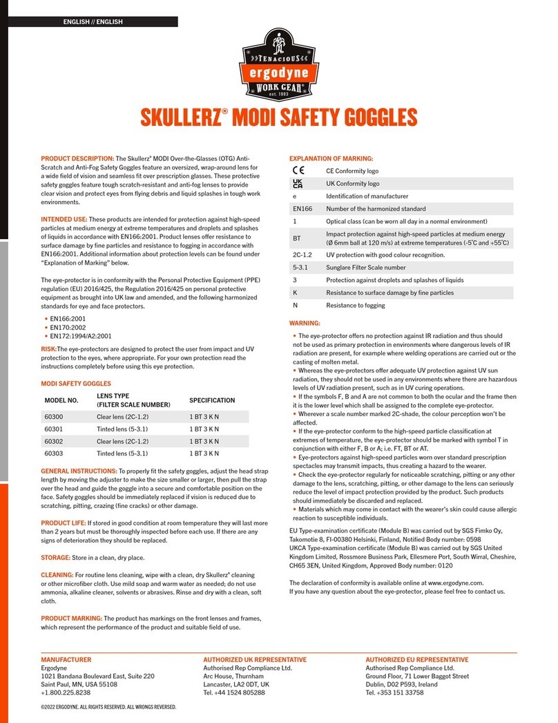 ERGODYNE SKULLERZ MODI 60300 quick start guide