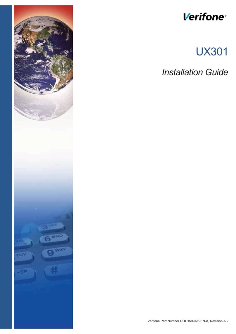 VeriFone UX301 User manual