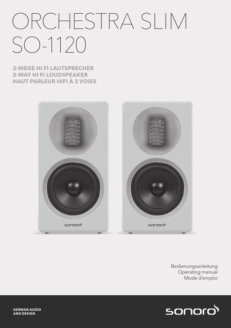 Sonoro ORCHESTRA SLIM operating manual
