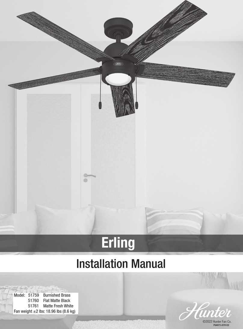 Hunter Erling 51759 User manual Hunter Erling 51759 User manual