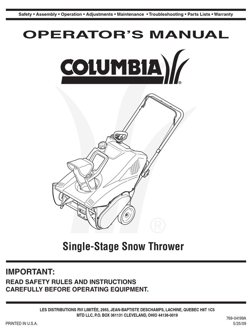 Columbia 31A-2M1A897 Operator's manual