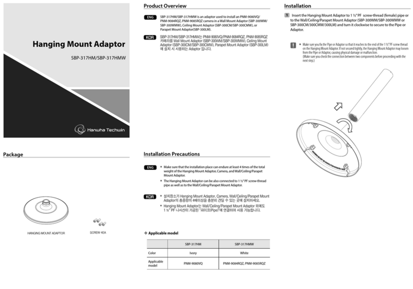 Hanwha Techwin SBP-317HM instruction manual