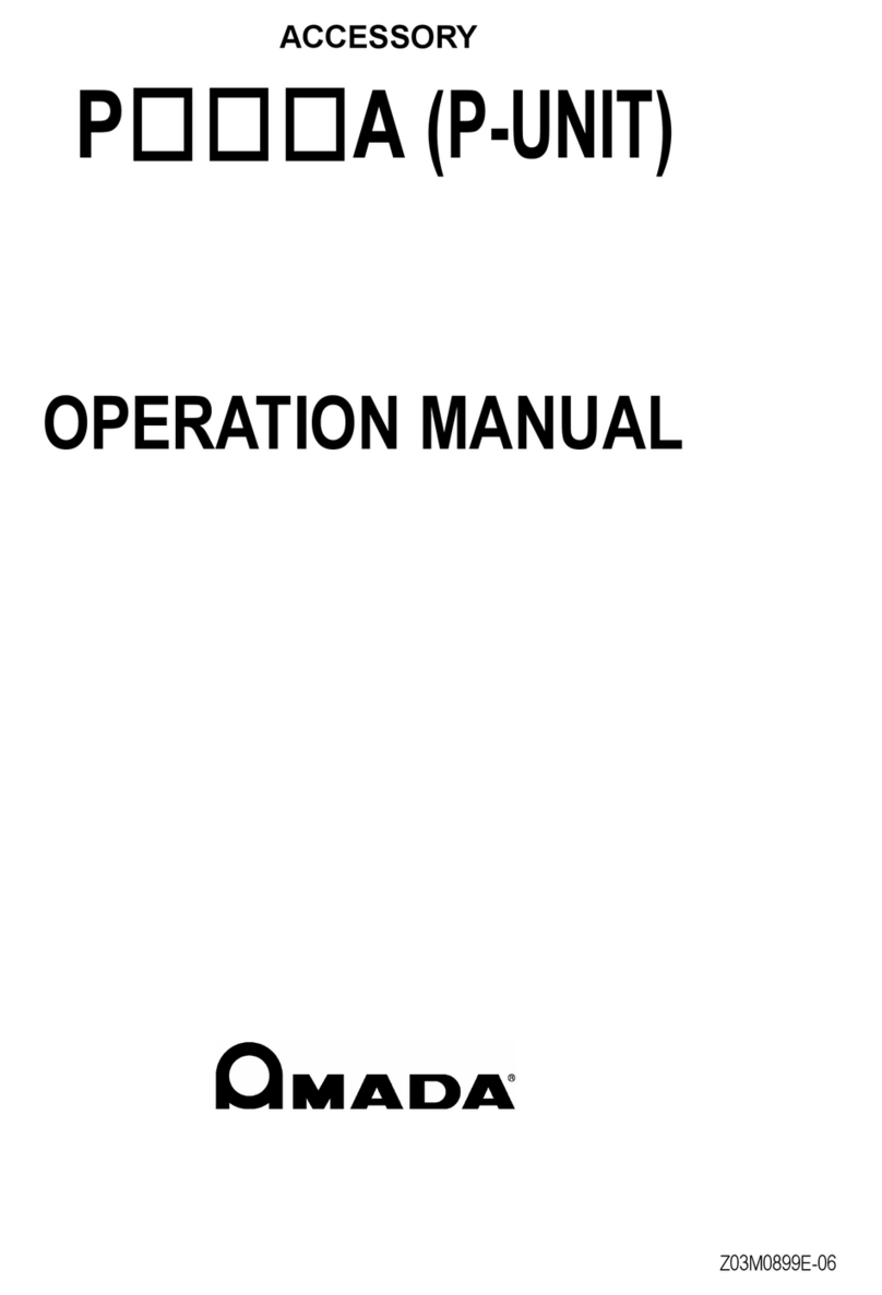 Amada ACCESSORY P A Series User manual Amada ACCESSORY P A Series User manual