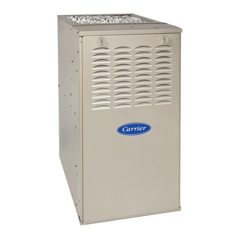 Carrier Induced Combustion Gas Furnace user manual