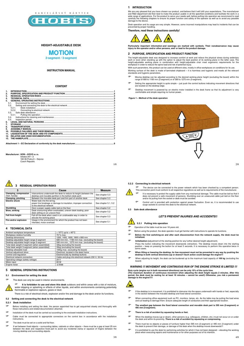Hobis MOTION User manual