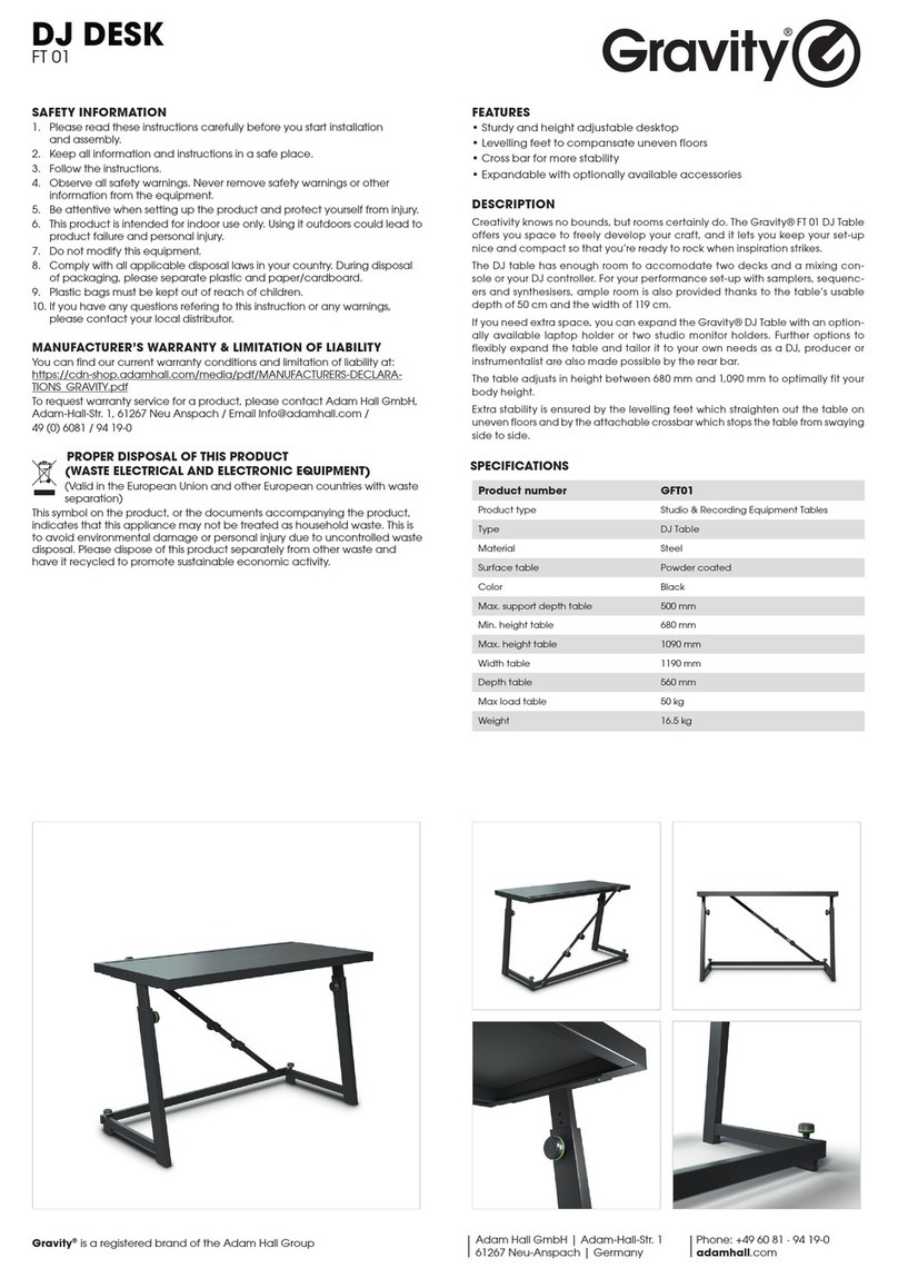 GRAVITY FT 01 instructions