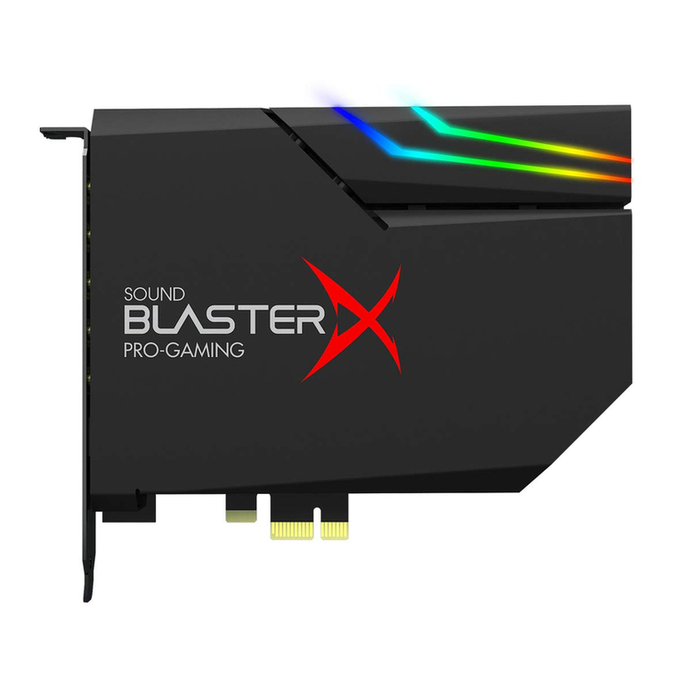 Creative Sound BlasterX AE-5 Plus User manual