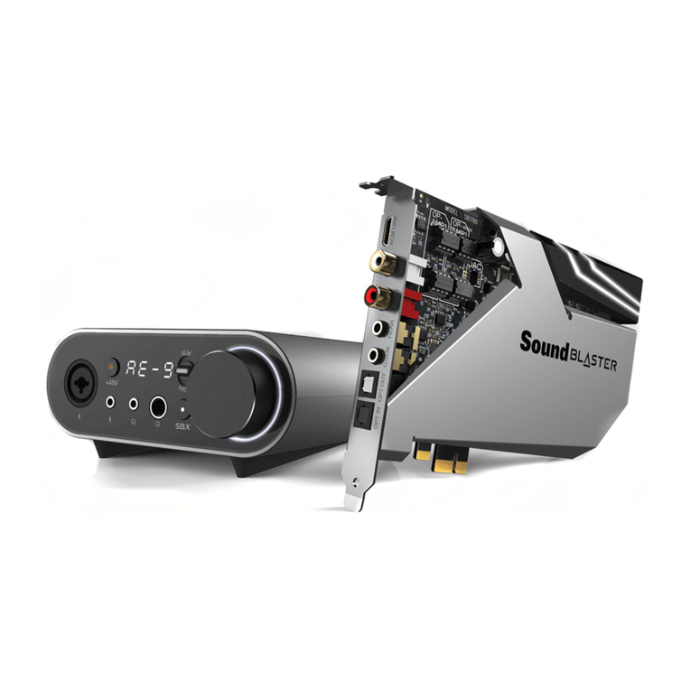 Creative Sound Blaster AE-9 user manual