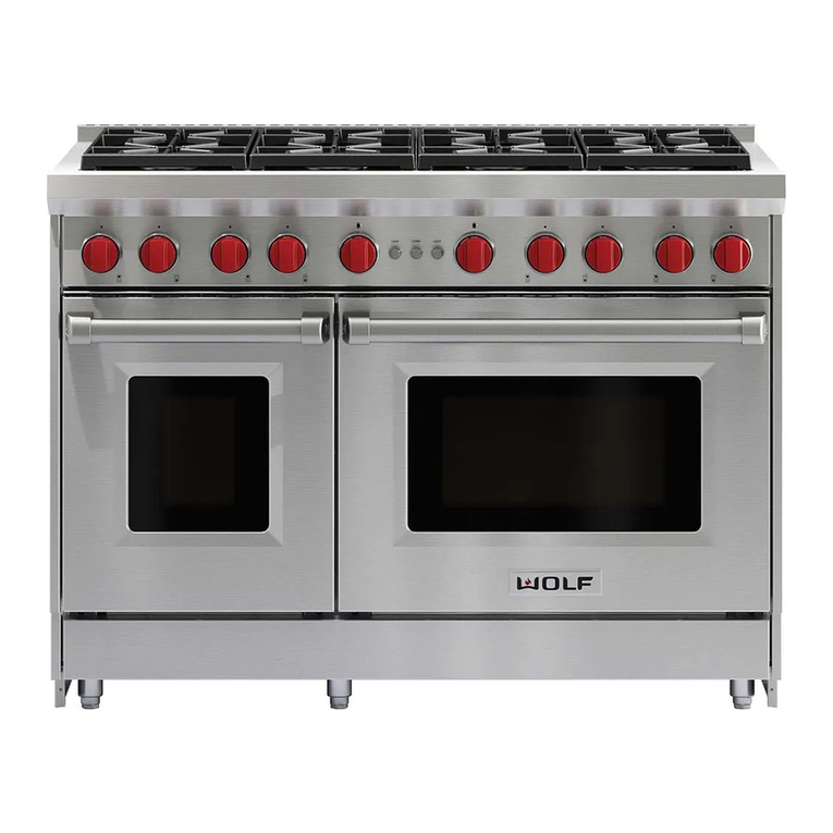 Wolf Gas Range User manual