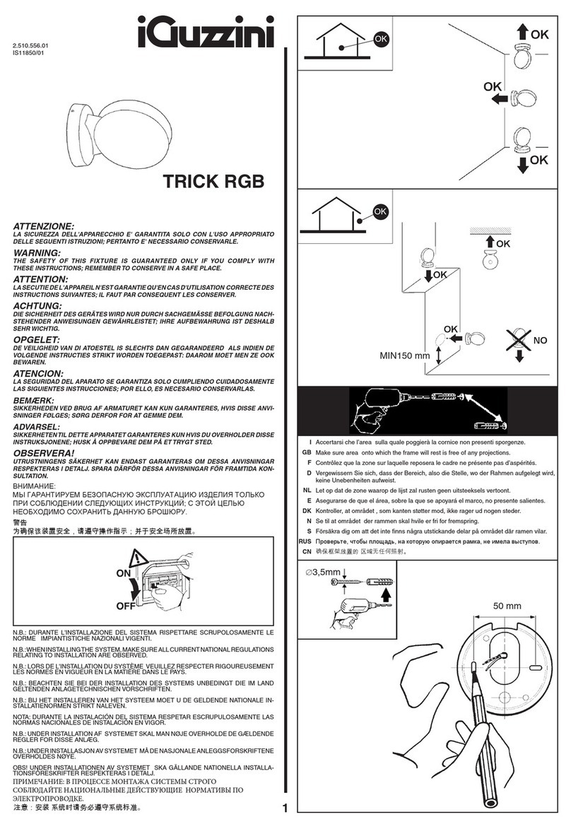 iGuzzini TRICK RGB User manual