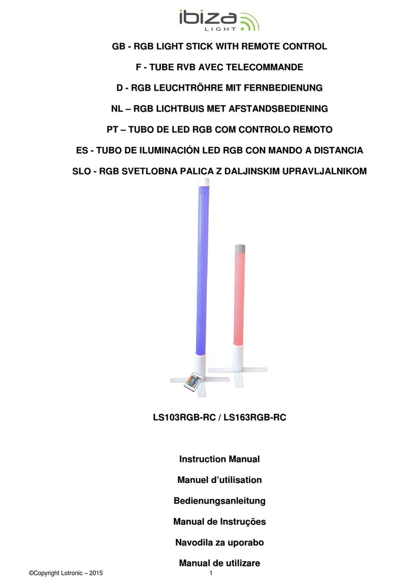 Ibiza LS103RGB-RC instruction manual
