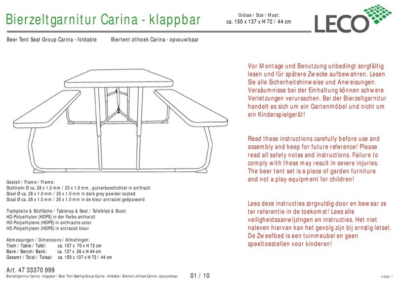 leco Carina Assembly instruction
