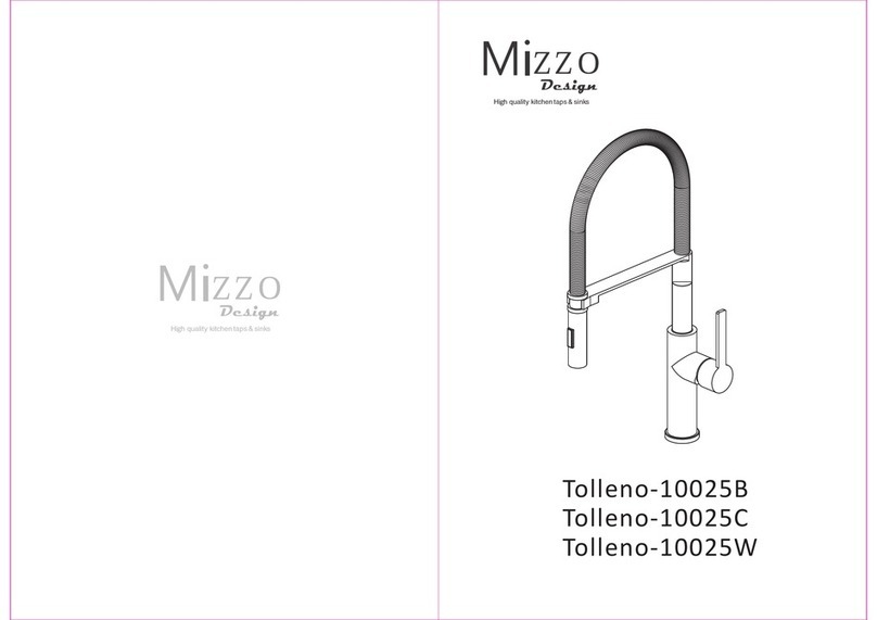 Mizzo Design Tolleno-10025B installation manual Mizzo Design Tolleno-10025B installation manual