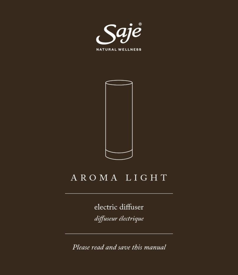 Saje AROMA LIGHT manual