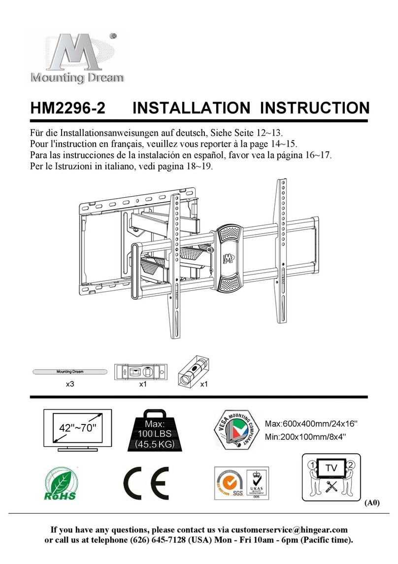 Mounting Dream HM2296-2 Installation instruction