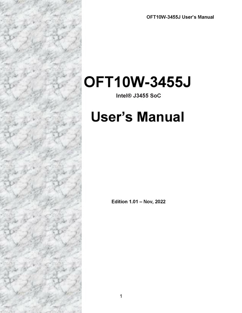 BCM Advanced Research OFT10W-3455J User manual