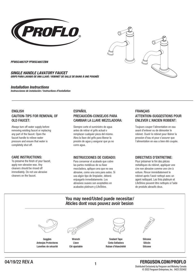 ProFlo PFWSC4857CP installation instructions