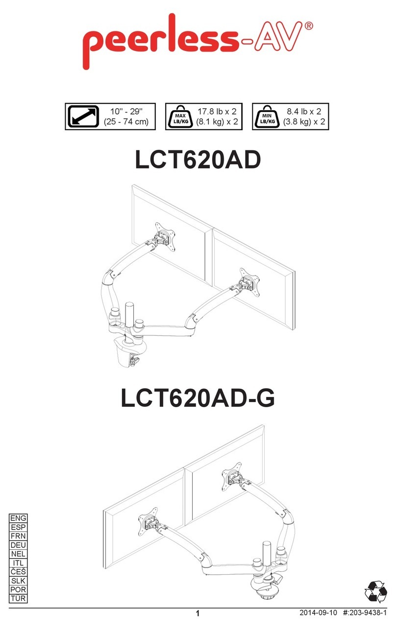 peerless-AV LCT620AD-G Assembly instructions